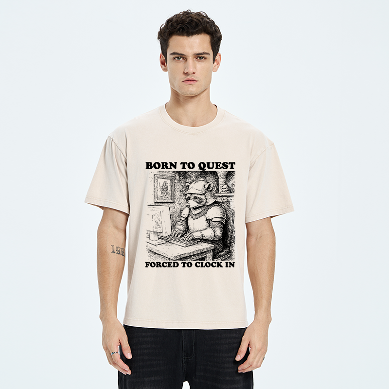 Tokyo-Tiger Loss Of Freedom Due To Work Washed T-Shirt