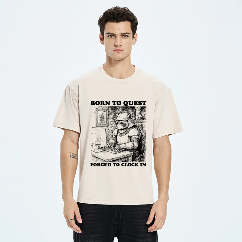 Tokyo-Tiger Loss Of Freedom Due To Work Washed T-Shirt