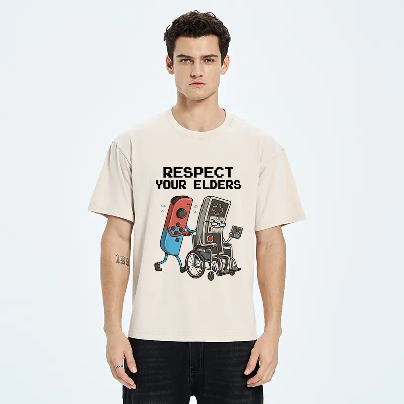 Tokyo-Tiger Respect Your Elders Washed T-Shirt