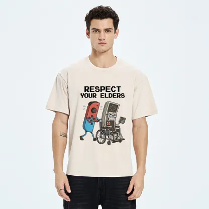 Tokyo-Tiger Respect Your Elders Washed T-Shirt