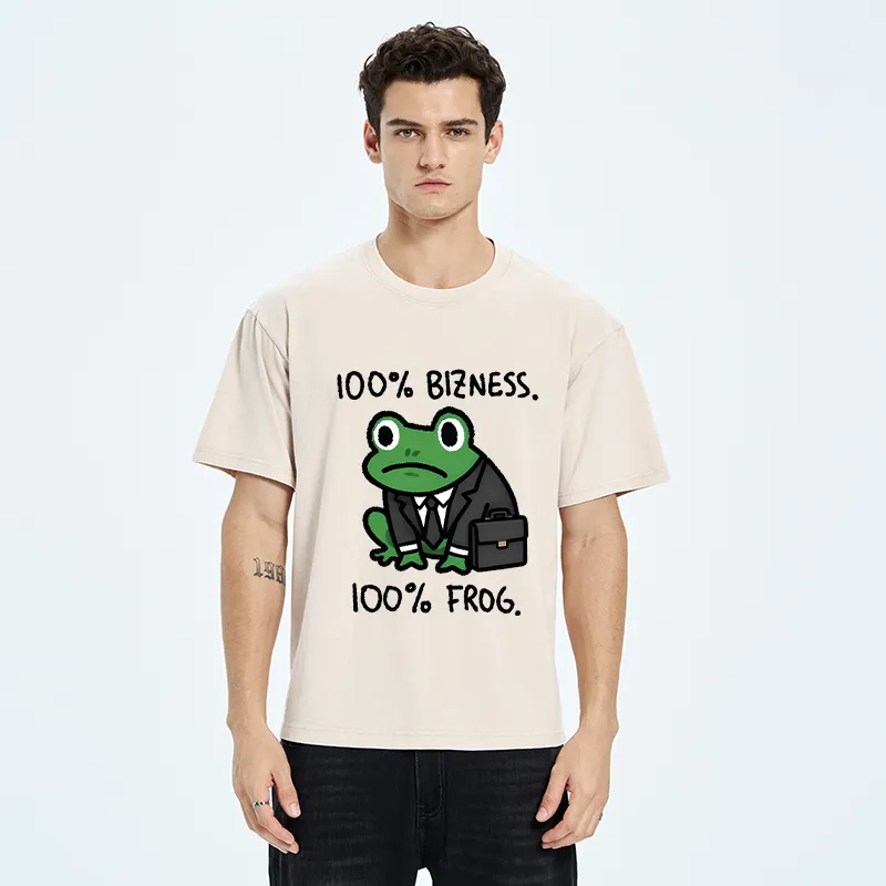 Tokyo-Tiger 100% Bizness 100% Frog Washed T-Shirt