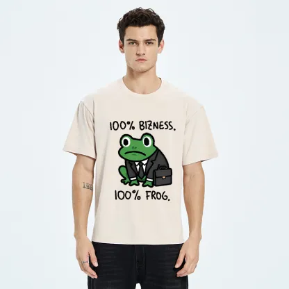 Tokyo-Tiger 100% Bizness 100% Frog Washed T-Shirt
