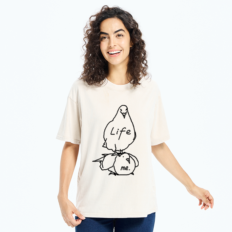 Tokyo-Tiger Life Is A Burden Washed T-Shirt