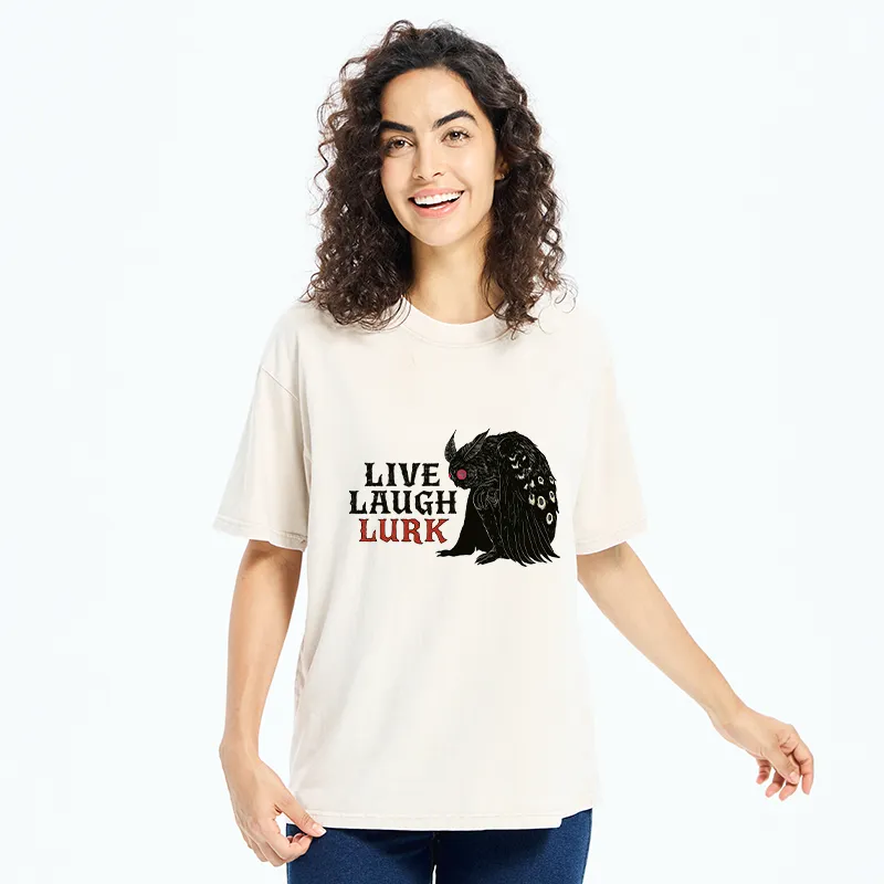 Tokyo-Tiger Mothman In The Shadows Washed T-Shirt