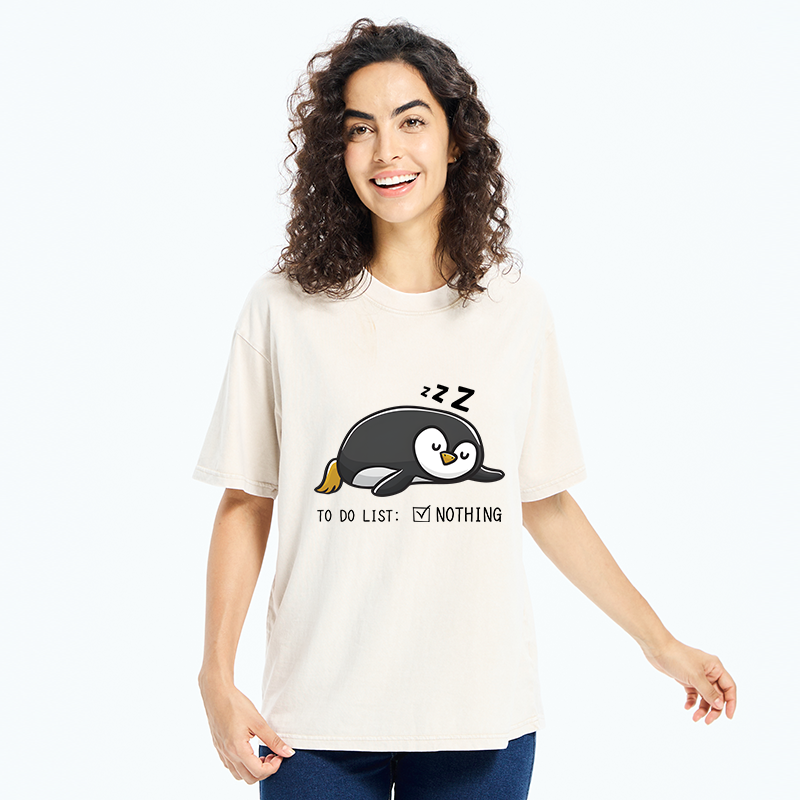 Tokyo-Tiger To-do List Funny Washed T-Shirt