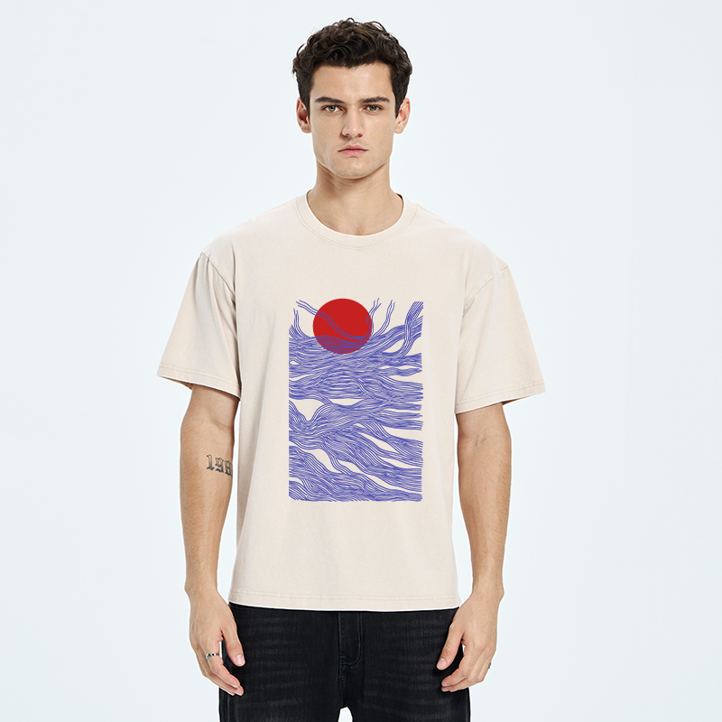 Tokyo-Tiger Branches And The Sun Washed T-Shirt