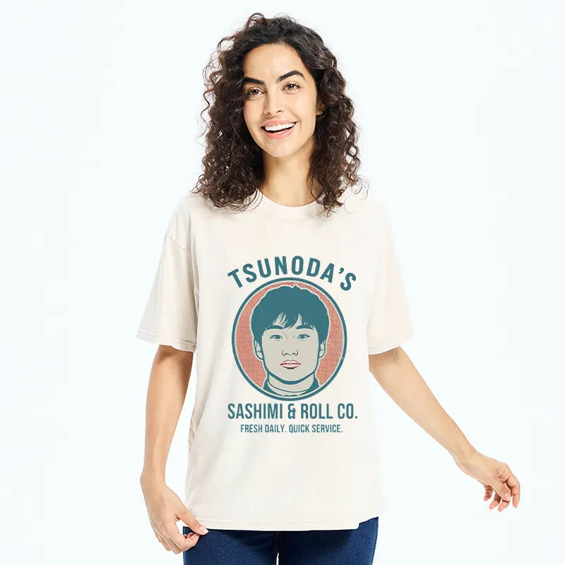 Tokyo-Tiger Sashimi & Roll Co. Washed T-Shirt