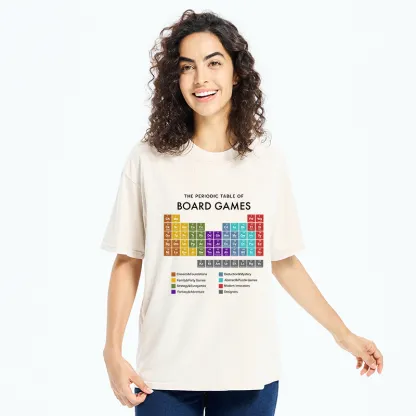 Tokyo-Tiger Periodic Table Of Elements In Board Games Washed T-Shirt