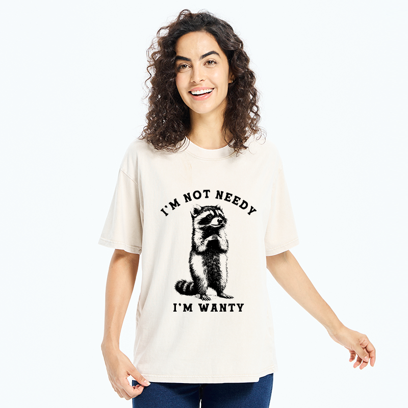 Tokyo-Tiger Raccoon's Prayer Washed T-Shirt