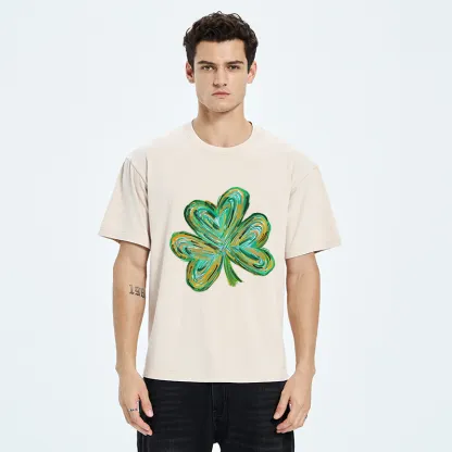 Tokyo-Tiger Green Clover Washed T-Shirt