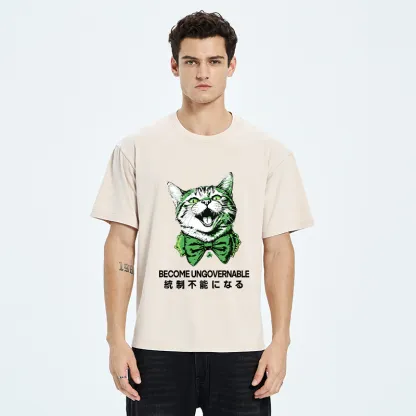 Tokyo-Tiger St. Patrick's Day Prank Cat Washed T-Shirt