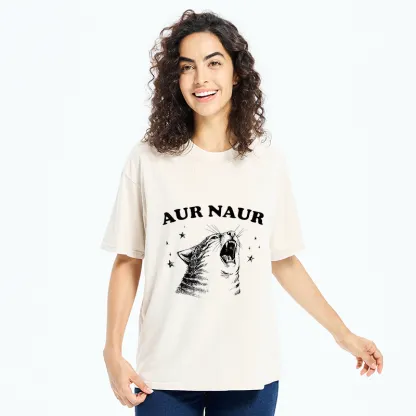 Tokyo-Tiger Aur Naur Cat Washed T-Shirt