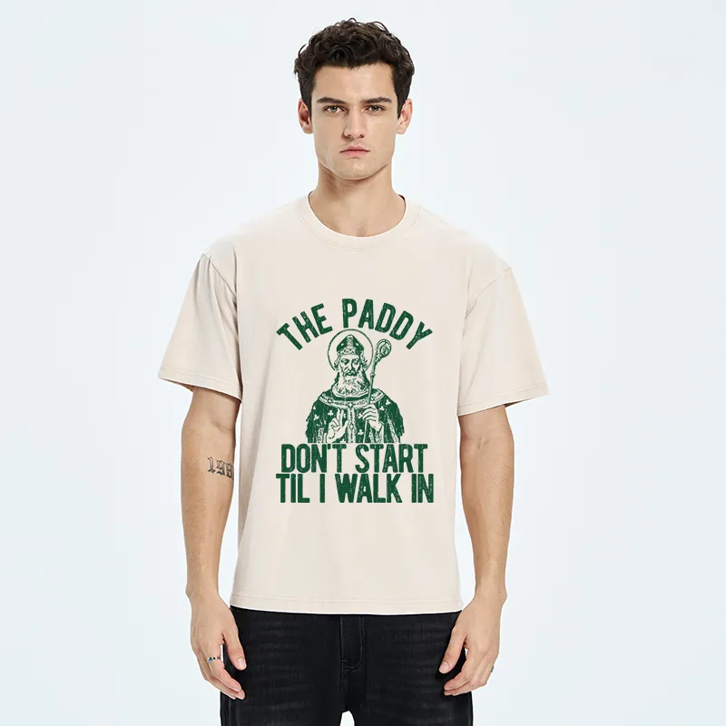 Tokyo-Tiger Funny St Patricks Day Meme Washed T-Shirt