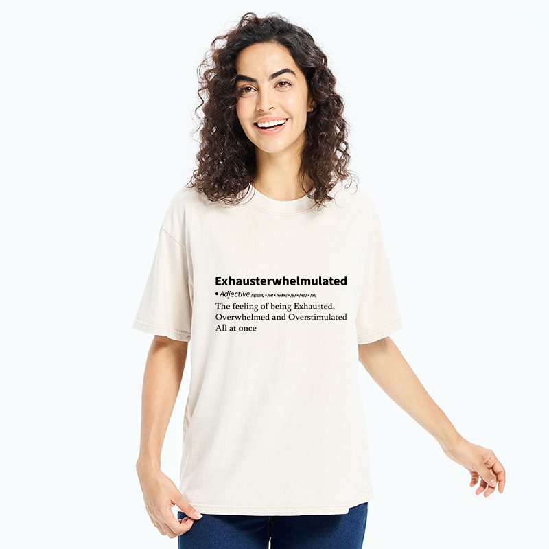 Tokyo-Tiger Exhausterwhelmulated Funny Washed T-Shirt