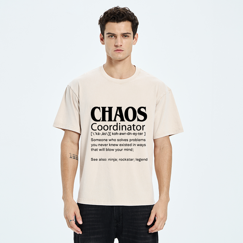 Tokyo-Tiger Chaos Coordinator Washed T-Shirt