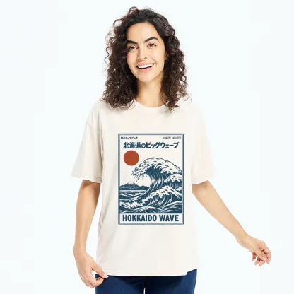 Tokyo-Tiger Retro Wave Typesetting Washed T-Shirt