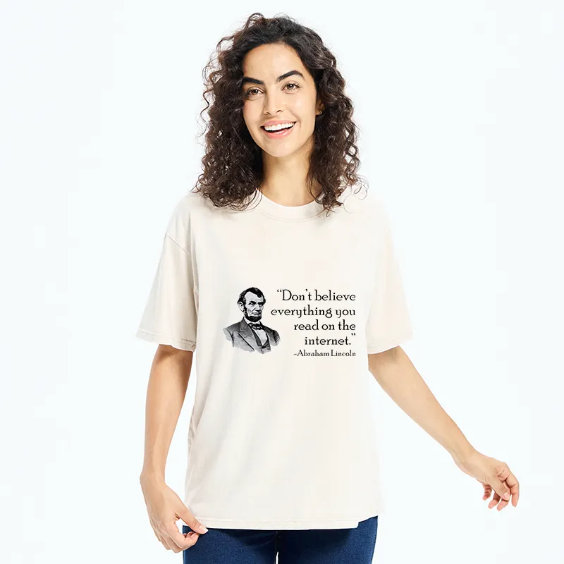 Tokyo-Tiger Don't Believe Everything You See Online Washed T-Shirt