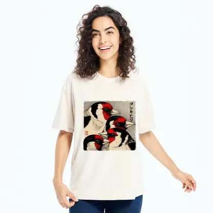 Tokyo-Tiger Stillness Of The Goldfinch Washed T-Shirt