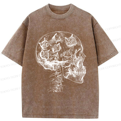 Tokyo-Tiger The Cat-Filled Mind Washed T-Shirt