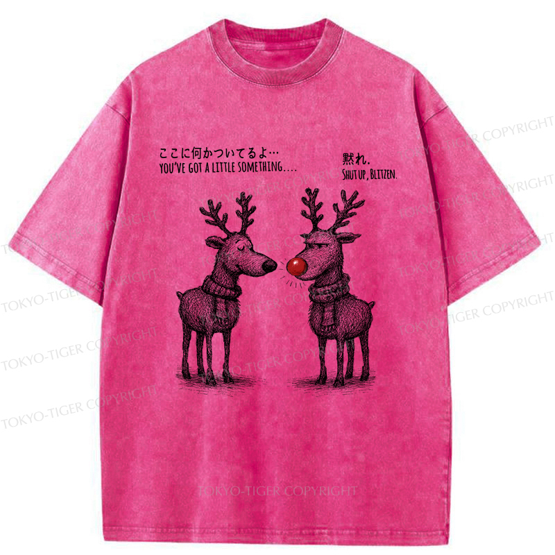 Tokyo-Tiger A Reindeer’s Take on Rudolph’s Glow Washed T-Shirt