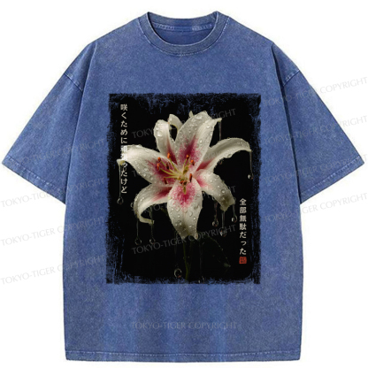 Tokyo-Tiger The Flower That Bloomed In Vain Washed T-Shirt