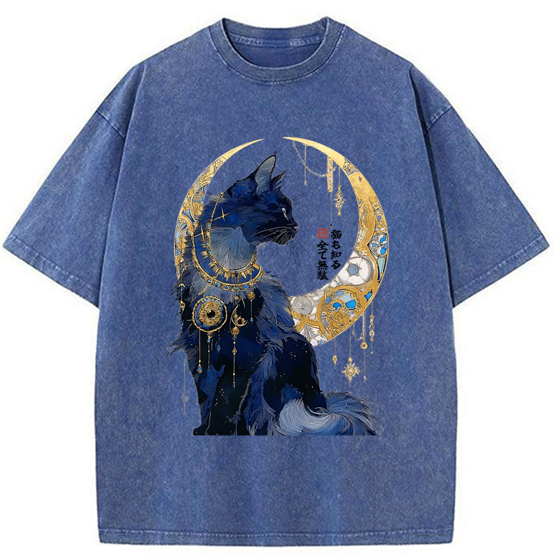 Tokyo-Tiger Nothing Matters, The Cat Knows It Too Washed T-Shirt