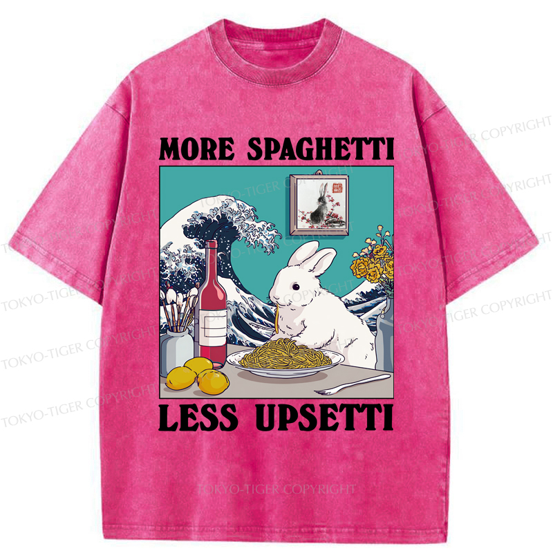 Tokyo-Tiger More Spaghetti Less Upsetti Rabbit Washed T-Shirt