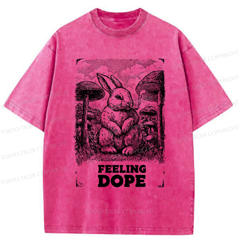 Tokyo-Tiger The Funny Rabbit is Dazed Washed T-Shirt
