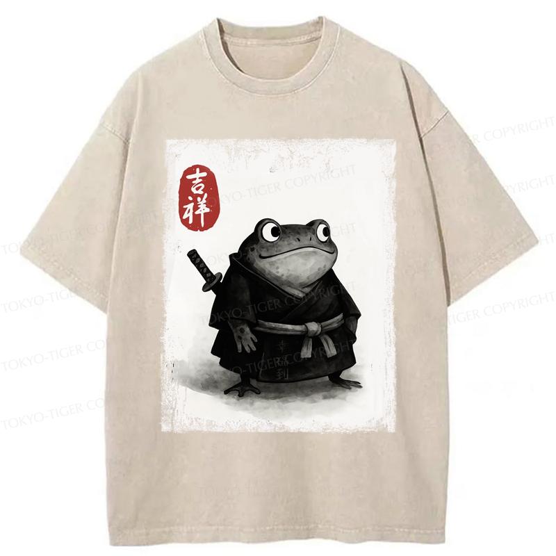 Tokyo-Tiger Blade of the Frog: A Samurai's Tale Washed T-Shirt