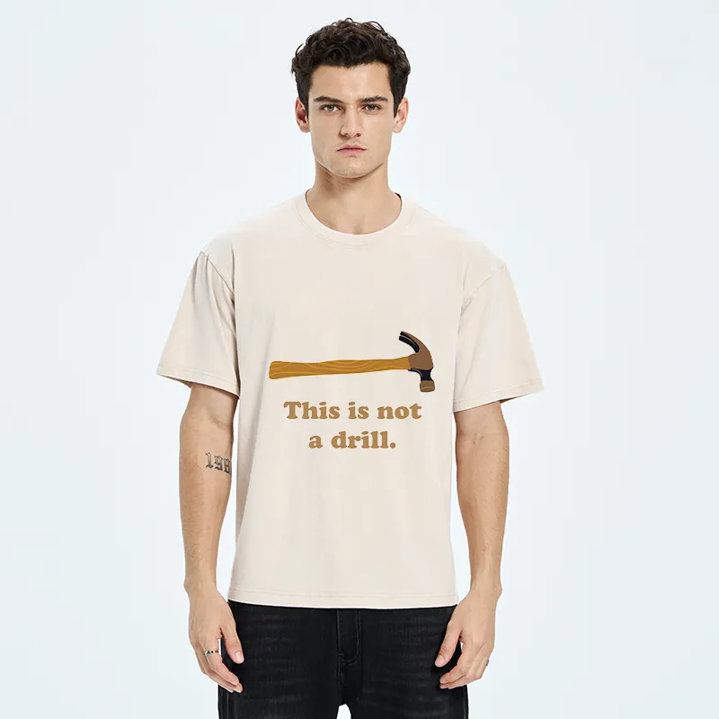 Tokyo-Tiger This is Not a Drill Funny Washed T-Shirt