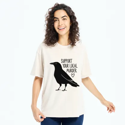 Tokyo-Tiger Support Your Local Murder Washed T-Shirt