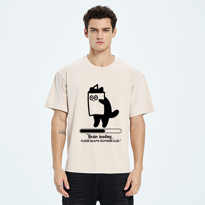 Tokyo-Tiger Blaming Others Washed T-Shirt