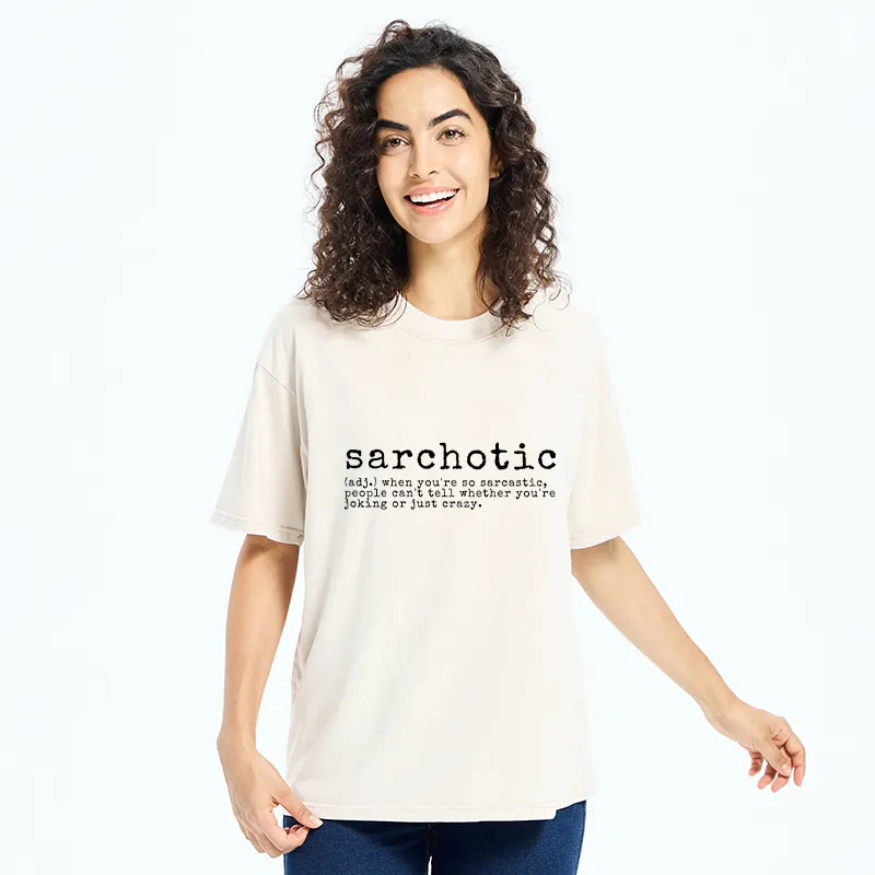 Tokyo-Tiger Sarchotic Funny Washed T-Shirt