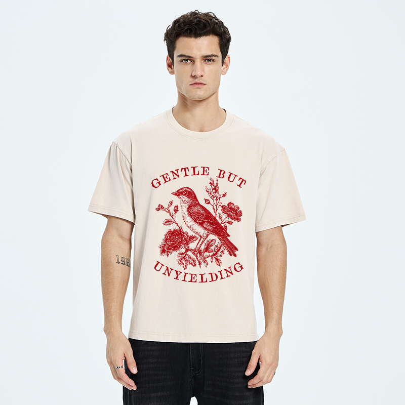 Tokyo-Tiger Gentle But Unyielding Washed T-Shirt
