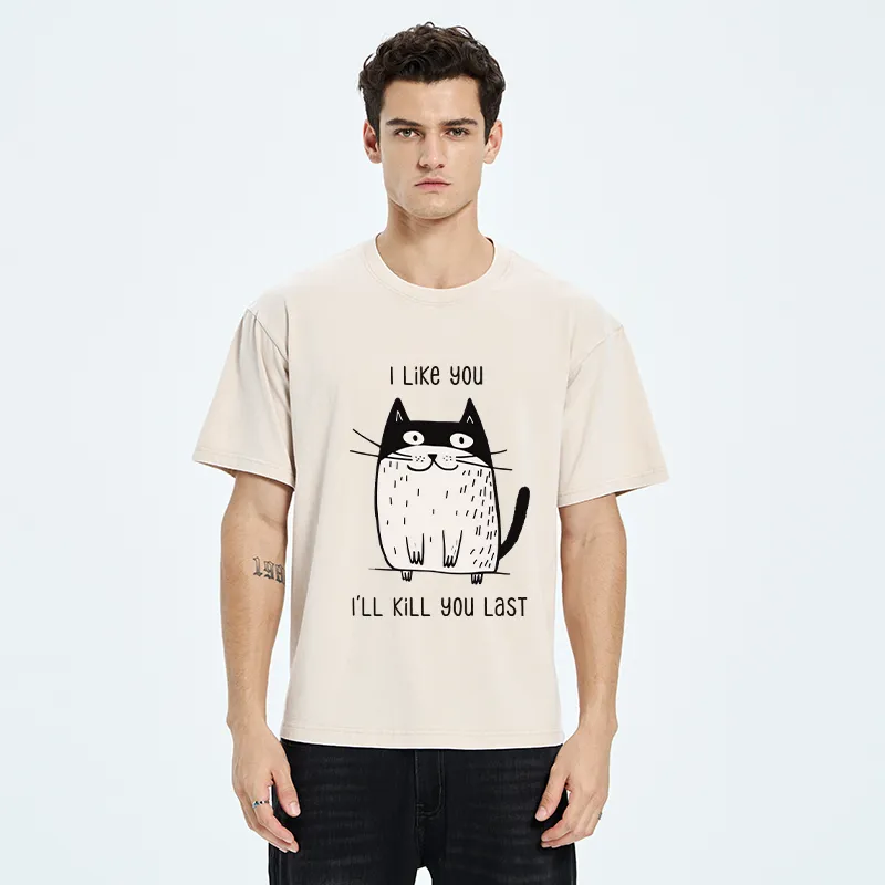 Tokyo-Tiger Cats Both Love And Hate Washed T-Shirt