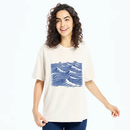 Tokyo-Tiger Vintage Ocean Sea Washed T-Shirt