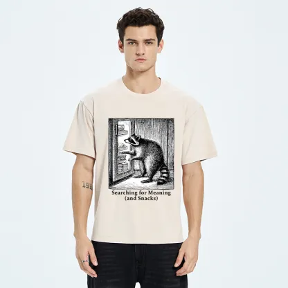 Tokyo-Tiger Raccoon Searching For Items Washed T-Shirt