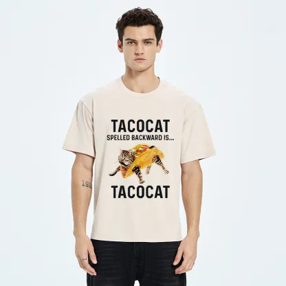 Tokyo-Tiger Tacocat Funny Washed T-Shirt