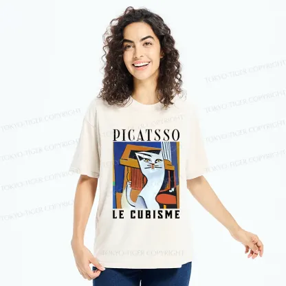 Tokyo-Tiger Picatsso's Cat Washed T-Shirt
