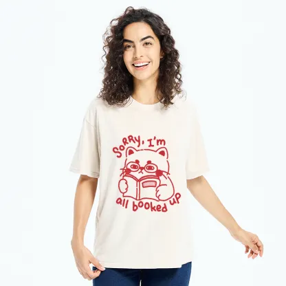 Tokyo-Tiger Booked Up Cat Washed T-Shirt