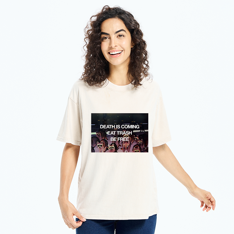 Tokyo-Tiger Groups Of Raccoons Washed T-Shirt