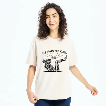 Tokyo-Tiger Fitness Pain Washed T-Shirt