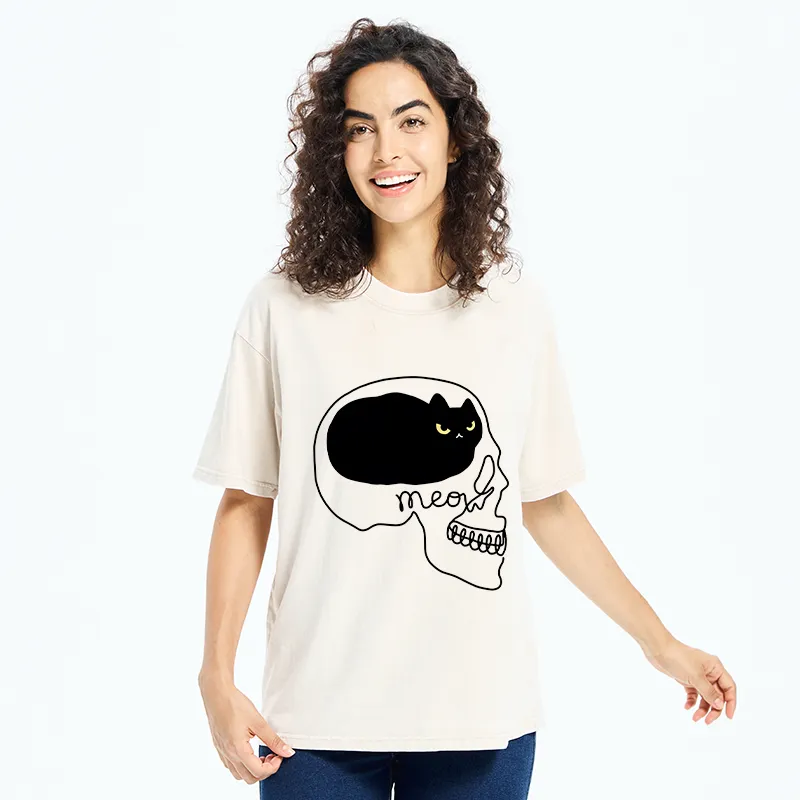 Tokyo-Tiger All I Can Think About Is Cat Washed T-Shirt