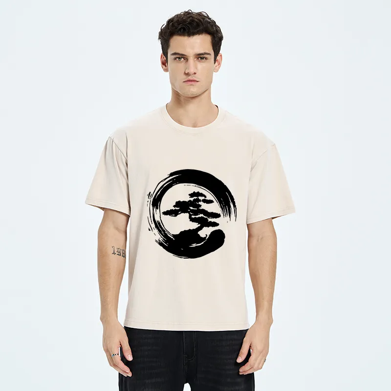 Tokyo-Tiger Zen Bonsai Washed T-Shirt
