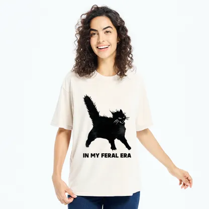 Tokyo-Tiger Wild Black Cat Washed T-Shirt