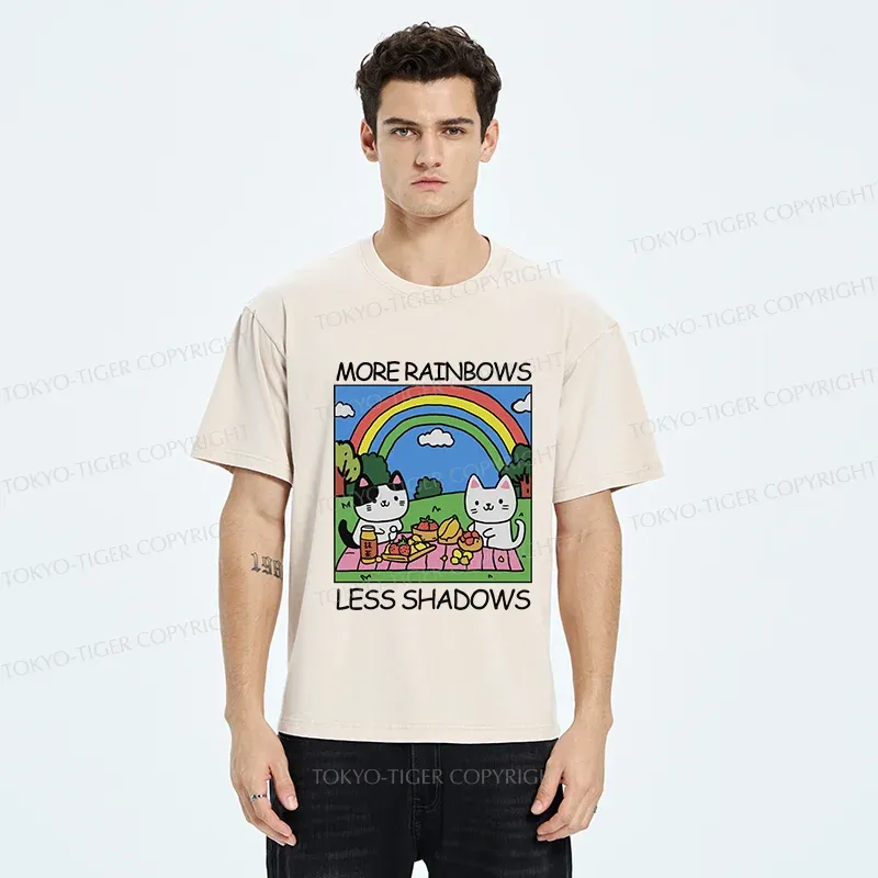 Tokyo-Tiger More Rainbows Less Shadows Washed T-Shirt