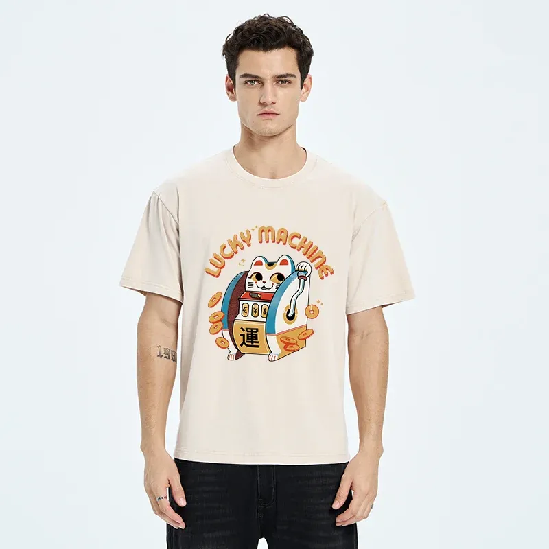 Tokyo-Tiger Lucky Machine Japan Washed T-Shirt