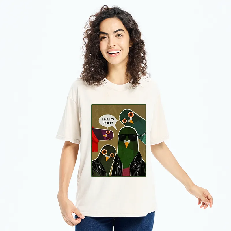 Tokyo-Tiger Cool Pigeon Washed T-Shirt