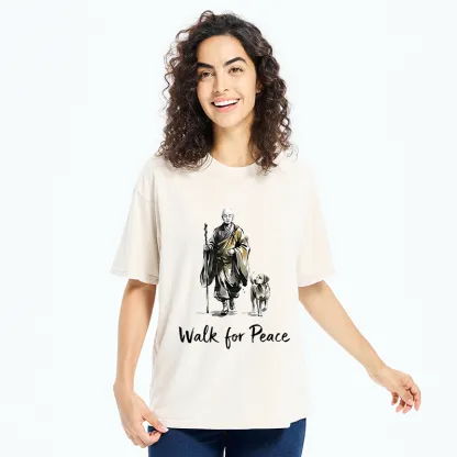 Tokyo-Tiger Peace Dog Aloka Washed T-Shirt