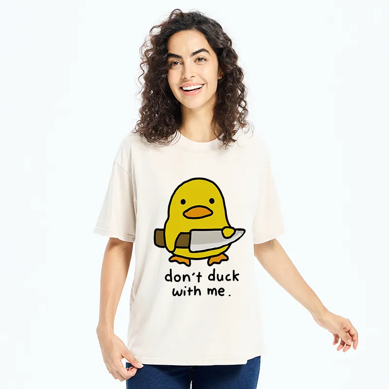 Tokyo-Tiger Duck With A Knife Washed T-Shirt